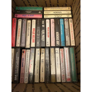 Lot of 60 Vintage cassette tapes